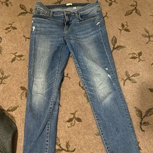 Medium wash skinny jeans